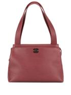Chanel Pre-owned Cc Logo Shoulder Bag - Red
