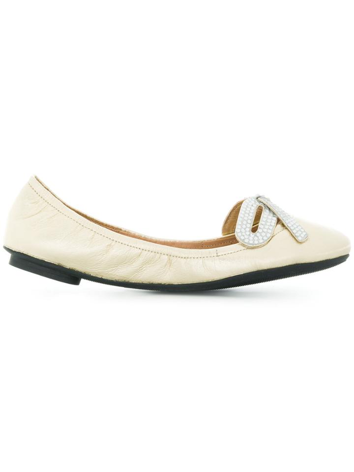 Marc Jacobs Willa Bow Ballet Flats - Yellow & Orange