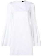 Ellery Bell Sleeves Dress - White