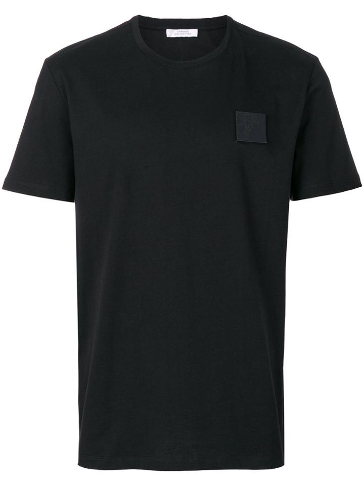 Versace Collection Patch Detail T-shirt - Black