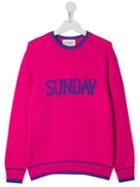 Alberta Ferretti Kids Sunday Knitted Sweater - Pink