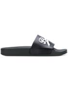 Balmain Branded Slides - Black