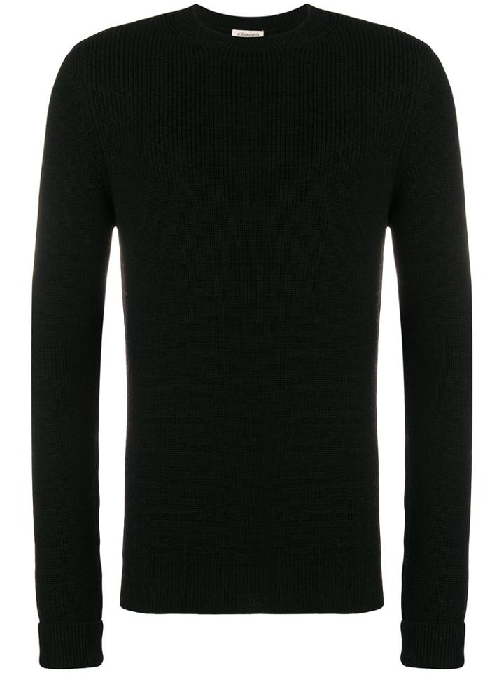 Al Duca D'aosta 1902 Rib Knit Fitted Sweater - Black