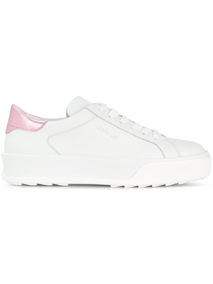 Hogan Platform Lace-up Sneakers - White