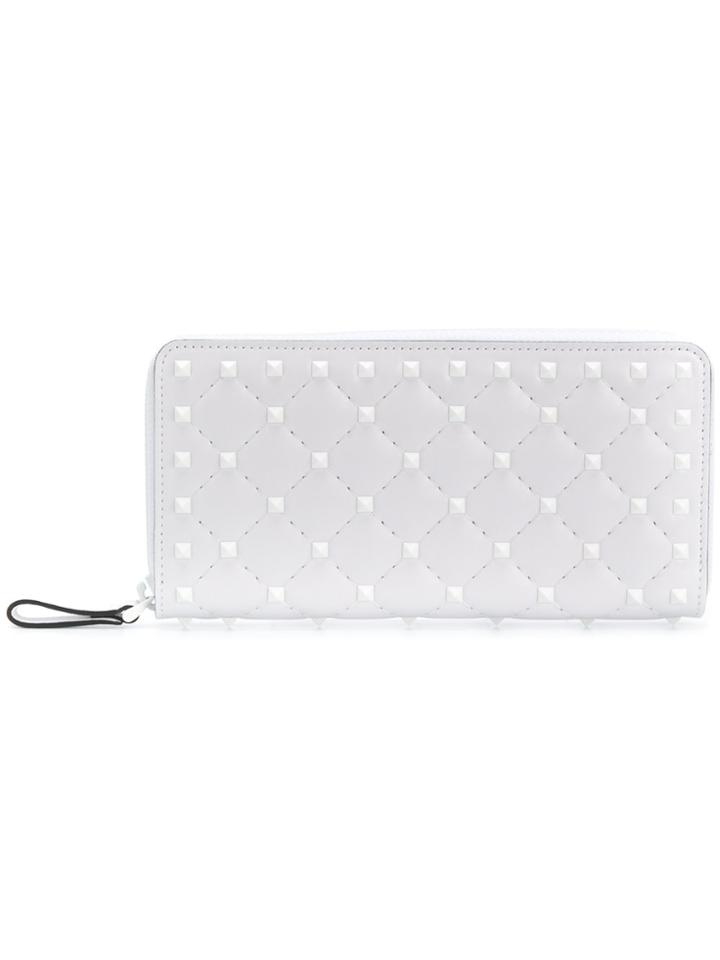 Valentino Valentino Garavani Free Rockstud Spike Wallet - White