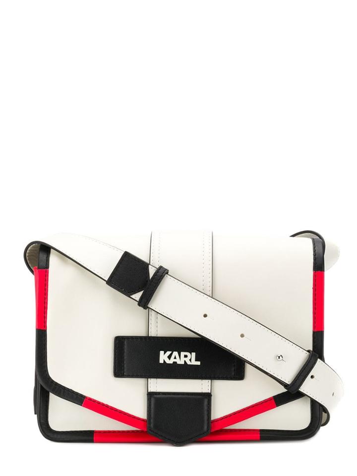 Karl Lagerfeld Crossbody Logo Bag - White