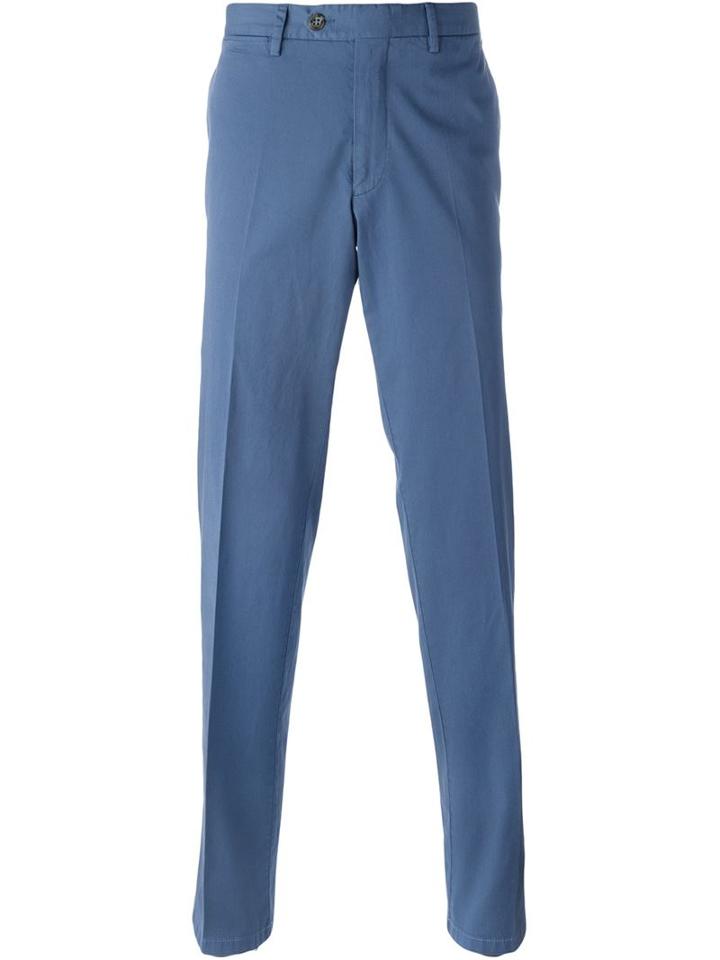 Canali Pleated Straight Leg Trousers