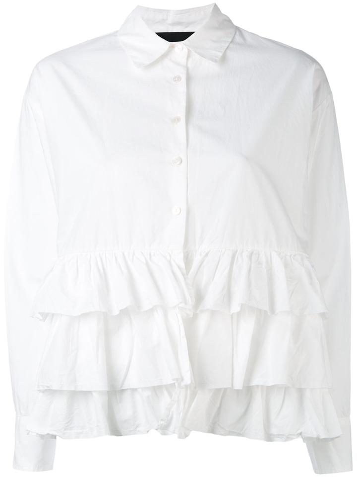 Erika Cavallini Ruffled Shirt - White