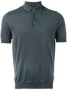 Lardini Classic Polo Shirt, Men's, Size: 48, Grey, Cotton