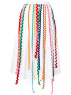 Mira Mikati Wave Ribbon Skirt - White