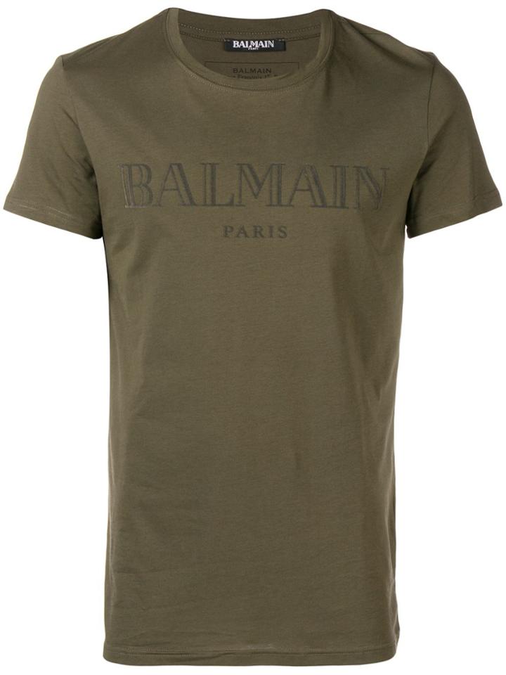 Balmain Logo T-shirt - Green