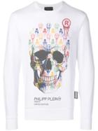 Philipp Plein Skull Print Sweatshirt - White