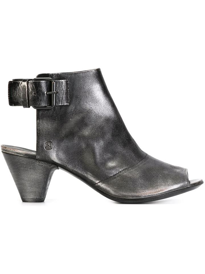 Marsèll Open Toe Booties, Women's, Size: 37, Grey, Leather