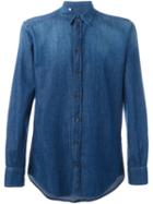 Dolce & Gabbana Denim Shirt, Men's, Size: 43, Blue, Cotton