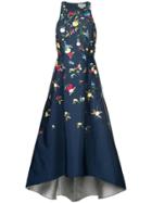 Sachin & Babi Floral Embroidered Dress - Blue