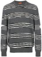 Missoni - Striped Jumper - Men - Cashmere - 52, Grey, Cashmere
