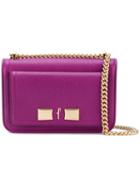 Salvatore Ferragamo - Vara Essential Flap Bag - Women - Calf Leather/metal - One Size, Pink/purple, Calf Leather/metal