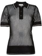 Isabel Marant Étoile Drogo Polo Shirt, Women's, Size: 40, Black, Viscose/polyester