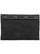 Dolce & Gabbana Logo Panel Clutch Bag - Black