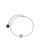 Karl Lagerfeld Crystal Choupette Bracelet - Silver