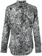 Roberto Cavalli Zebra Print Shirt, Men's, Size: 40, Cotton/silk