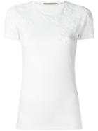 Ermanno Scervino - Lace Inset T-shirt - Women - Cotton - 44, White, Cotton