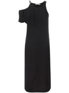 T By Alexander Wang Cold Shoulder Dress - Black