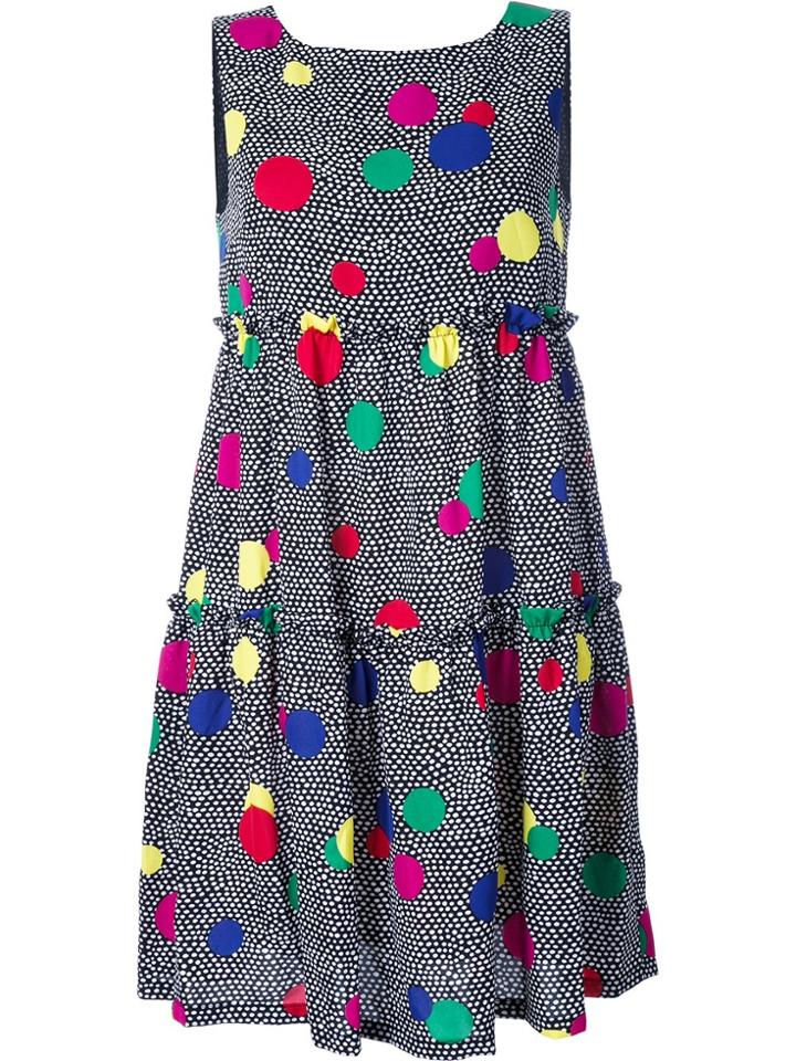 Boutique Moschino Printed Flared Dress - Multicolour
