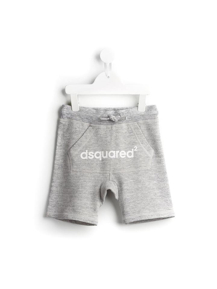 Dsquared2 Kids Drop Crotch Logo Shorts, Boy's, Size: 10 Yrs, Grey