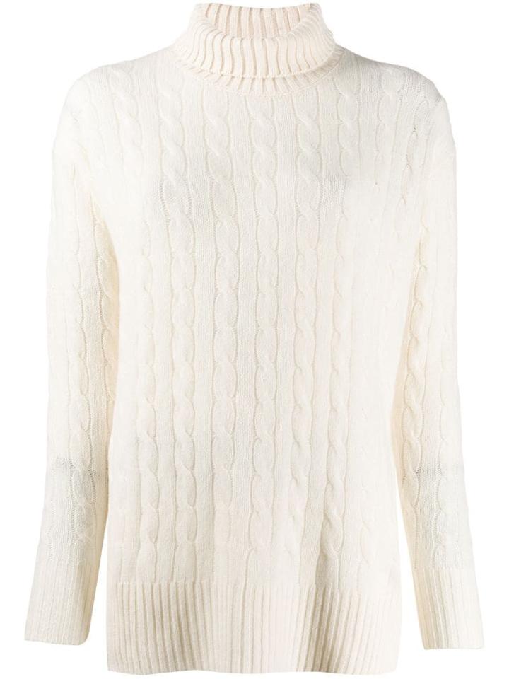 Polo Ralph Lauren Oversized Roll-neck Sweater - White