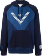 Adidas Originals Adidas Originals X White Mountaineering Colour Block Hoodie, Men's, Size: Small, Blue, Cotton/polyester