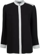 Lafayette 148 Contrast Stripe Shirt