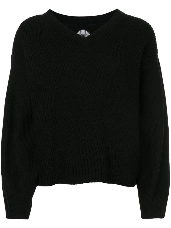 Anrealage V-neck Jumper - Black