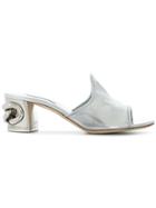Casadei Chain-embellished Sandals - Metallic