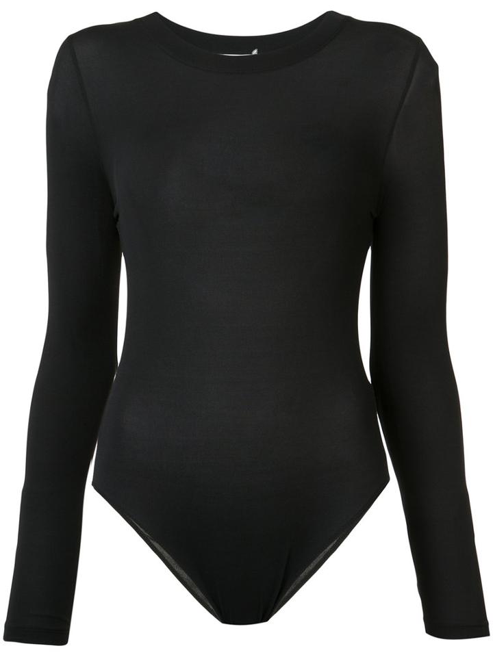 Beau Souci - Long Sleeve Bodysuit - Women - Polyamide/spandex/elastane - S, Black, Polyamide/spandex/elastane