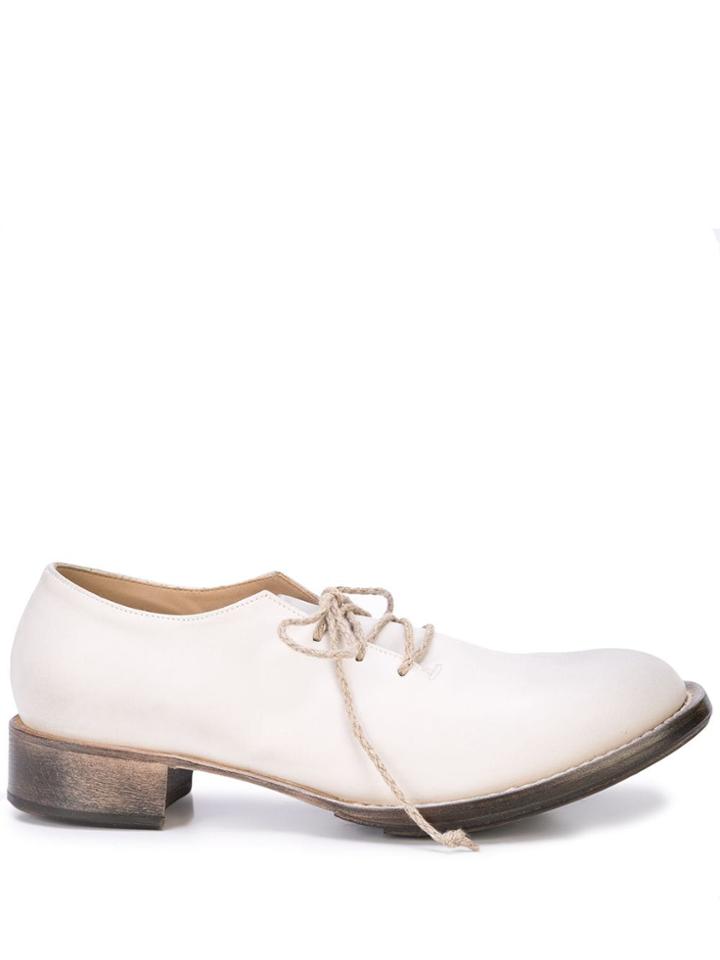 Cherevichkiotvichki Distressed Lace-up Shoes - White