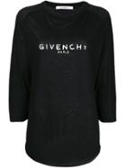 Givenchy Blurred Givenchy Paris Top - Black