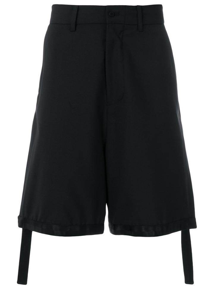D.gnak Parachute Strap Cargo Shorts - Black