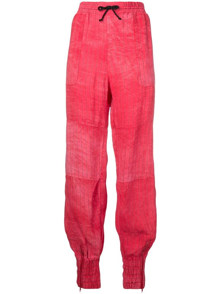 Golden Goose Deluxe Brand Stitching Details Track Pants - Red