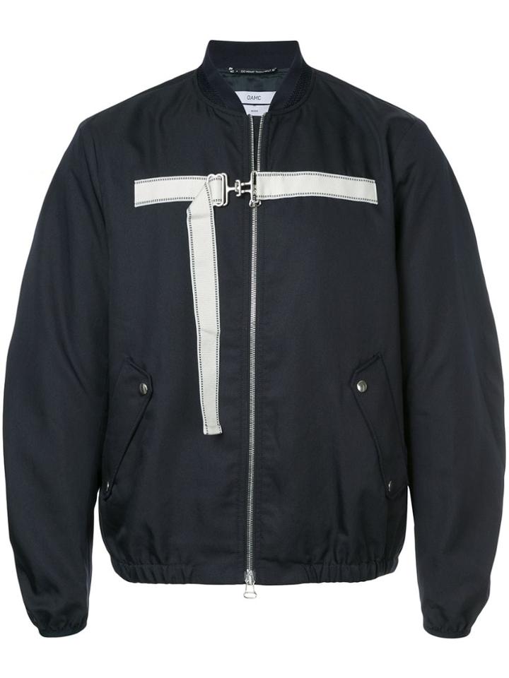 Oamc Strapped Bomber Jacket - Black