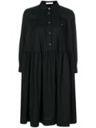 Peter Jensen - Smock Shirt Dress - Women - Cotton - M, Black, Cotton