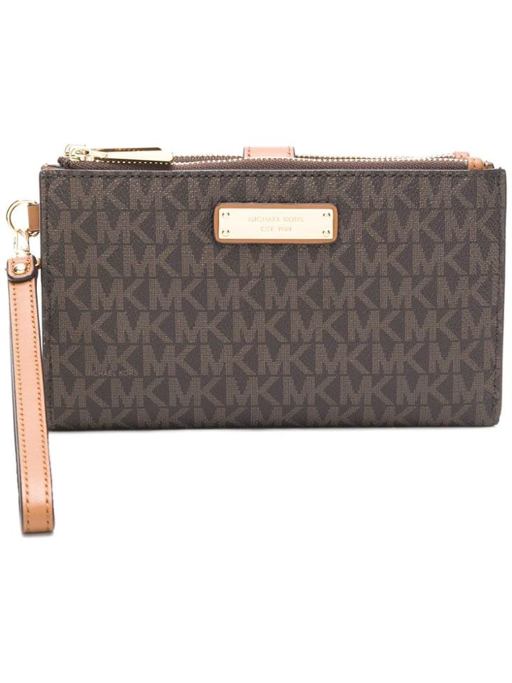 Michael Michael Kors Logo Zipped Wallet - Brown