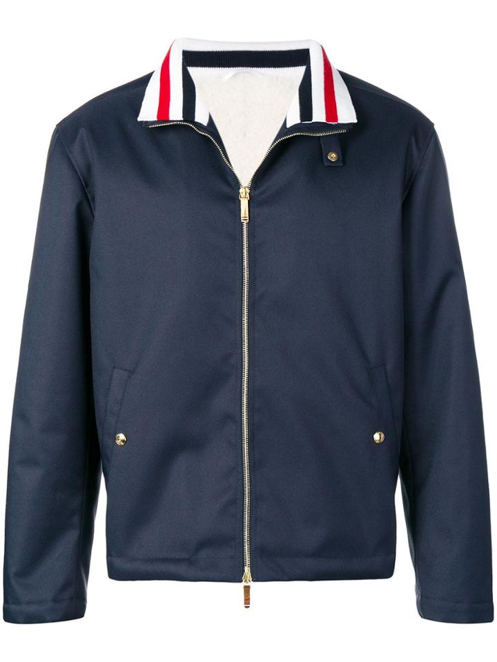 Thom Browne Fur-lined Cordura Jacket - Blue
