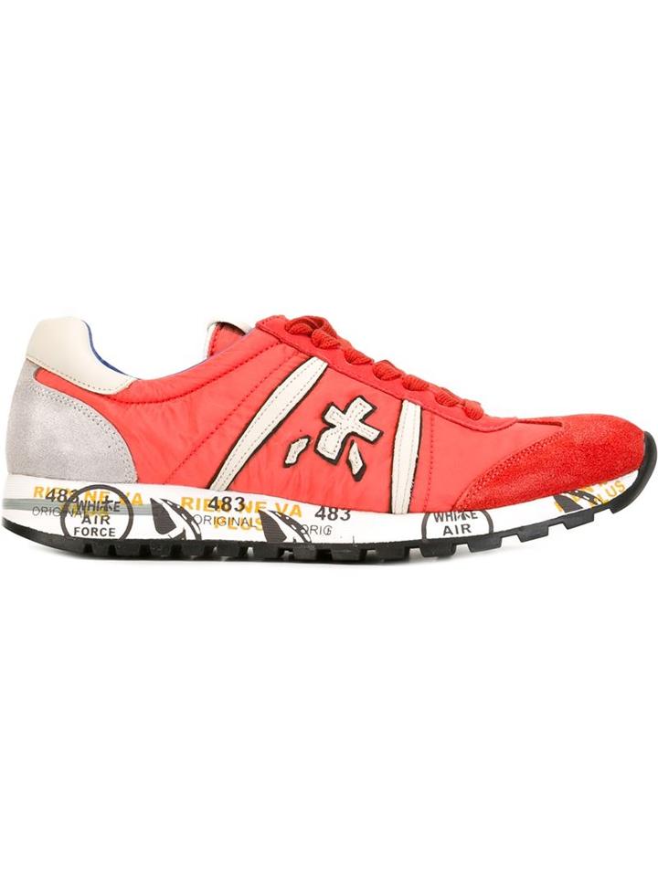 Premiata Lucy Sneakers, Women's, Size: 36, Red, Suede/rubber/leather/nylon