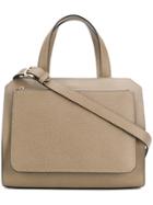 Valextra Textured Shoulder Bag - Nude & Neutrals
