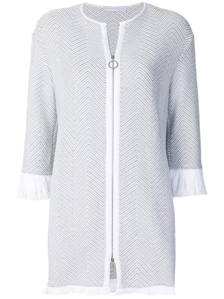 Fabiana Filippi Zipped Coat - White