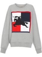 Burberry Chequer Ekd Cotton Sweatshirt - Grey