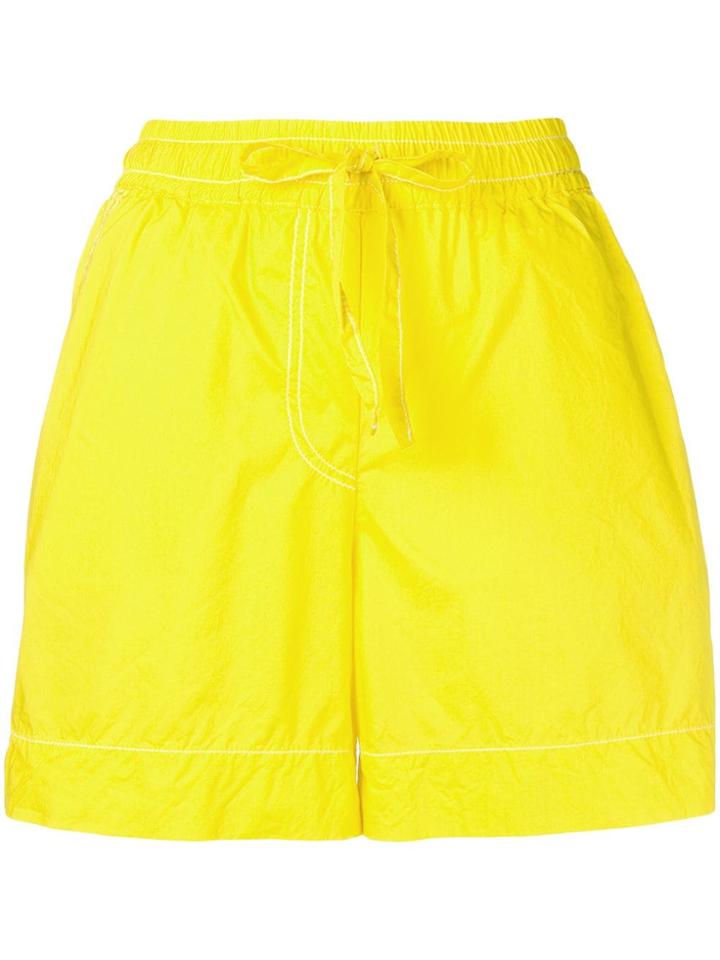 P.a.r.o.s.h. Elasticated Waist Shorts - Yellow