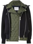 Sacai Quilted Biker Jacket - Blue