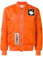 Helmut Lang - Patch Bomber Jacket - Men - Cotton/nylon/viscose - S, Yellow/orange, Cotton/nylon/viscose